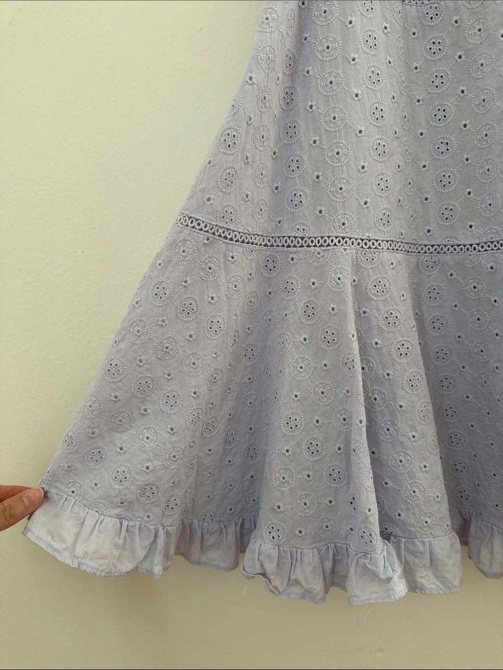 Carter’s Dress Lavender Eyelet Sundress Ruffle purple